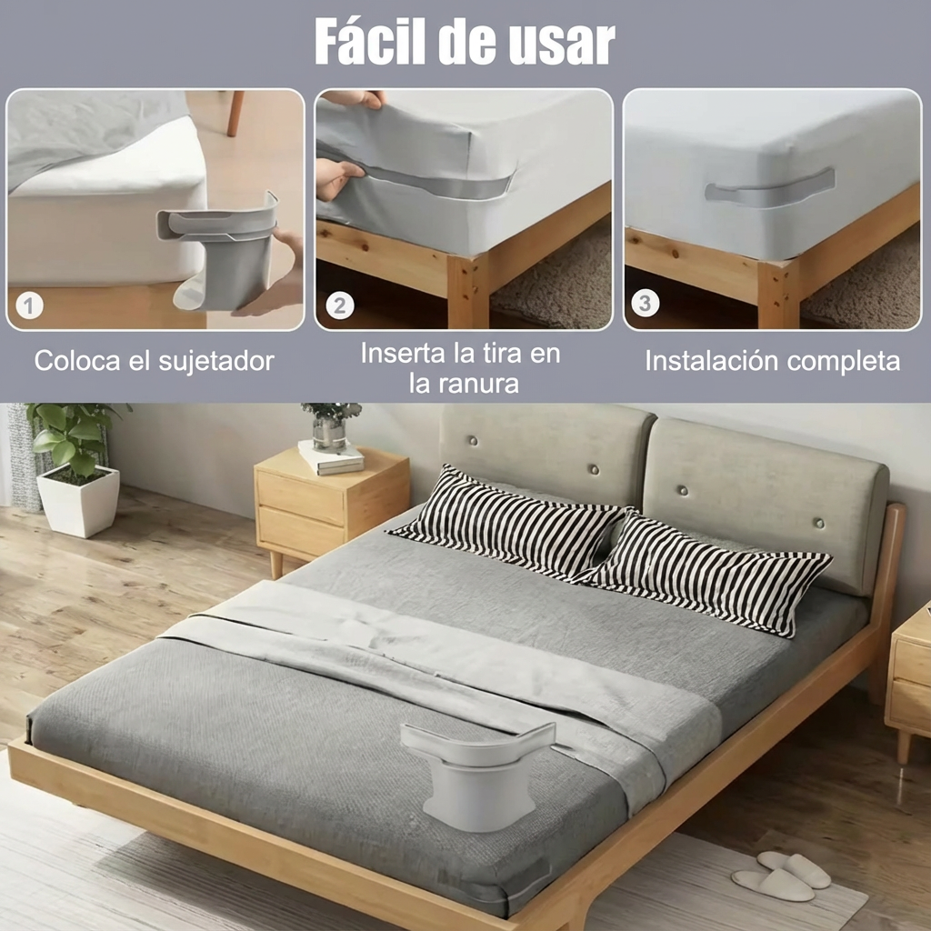 PACK DE 4 UNIDADES EXTRA- Sujetadores para sábanas - BedFix Pro™