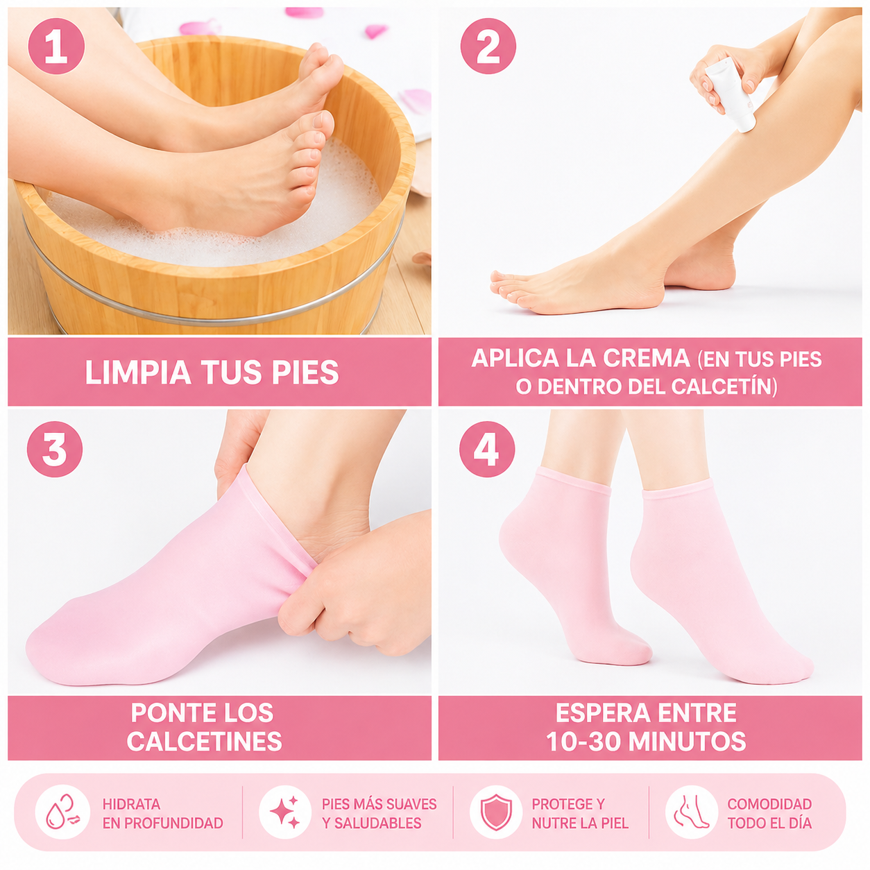 Cómo usar ComfortSocks en 4 pasos